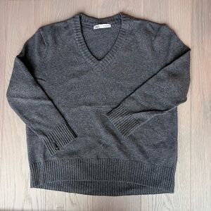 Zara Cashmere V-Neck Sweater